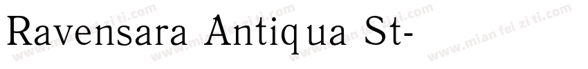 Ravensara Antiqua St字体转换